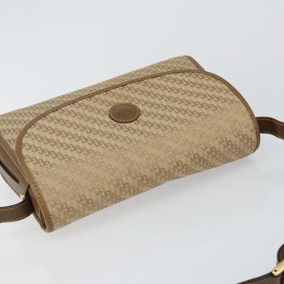 GUCCI Shoulder Bag Canvas Beige Gold 001 113 0712 Auth BA6105 - Picture 7 of 15